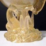 Large Ercole Barovier CONCHIGLIA Shell Compote / Vessel, Murano